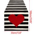 thumbnail image 3 of XZNGL Valentines Day Table Flag Festival Decoration Love Little Gnome Pattern Linen Table Cloth 33 * 183Cm, 3 of 8