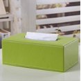 thumbnail image 1 of ORUYROP Leather Tissue Box Holder-Waterproof Rectangular Tissue Box Cover Vintage Napkin Paper Holder for Home,Office&Car Decor (Light Green), 1 of 1