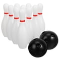 thumbnail image 1 of SHISUYAN 1 Ensemble Jeu de Quilles Jeu de Quilles Intérieur Ensemble Mini Quilles Balles Jeu de Quilles Familial Activité Sportive Extérieure Accessoires de Quilles, 1 of 8
