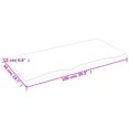 thumbnail image 4 of vidaXL Table Top Light Brown 100x50x2 cm Treated Solid Wood Oak, 4 of 4