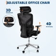 thumbnail image 1 of AKDSteel Ergonomic Mesh Office Chair, High-Back Executive Desk Chair With Adjustable Lumbar Support And 360° Swivel, 1 of 7