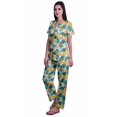 thumbnail image 2 of Moomaya Ensemble de Pyjama à Manches Courtes Imprimé pour Femmes Chemise de Nuit Boutonnée Imprimée, 2 of 6