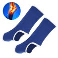 thumbnail image 4 of Ankle Brace, 1Pair Blue Nylon Comfortable Ankle Support Brace Protector Ankle Support High Density Knitting for Strength Training, Sanda, Thai Boxing, 4 of 7
