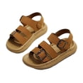 thumbnail image 2 of JDQJBZ Boys's Sandals Toddler Retro Hook Loop Closure Summer Beach Sandals Soft Sole Non Slip, 2 of 5