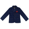 thumbnail image 1 of MIASHUI Ensemble de Complet Formel pour Garçons, Veste de Costume, Tenue pour Enfants, Ensemble de Tenue Habillée à Carreaux, Rouge Melon D\'eau, 5-6 Ans, 1 of 2