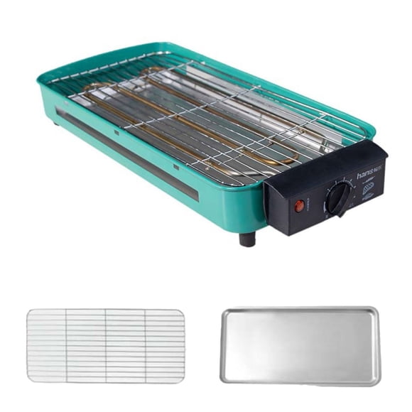 Guardoinrt Petite Table à Manger Barbecue Grill avec Intérieur Sans Fumée Contrôle de Température à Six Niveaux Facile à Nettoyer Gril Électrique