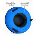 thumbnail image 3 of Toytexx Inflatable Snow Tube with Pull Strap, Heavy-Duty Handles, and Comfortable Inner Seat – 90 cm Large Sled for Kids & Family Winter Fun, 3 of 8