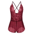 thumbnail image 1 of Liquidation 2025 sous-Vêtements Féminins Mode une Pièce sous-Vêtements Jeu de Rôle sous-Vêtements Liquidation Costumes pour Femmes Carreaux Rouges Lingerie en Dentelle, 1 of 5