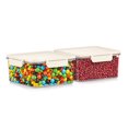thumbnail image 1 of Sorbus 2-Pack Standard Square Airtight Food Storage Containers – Clear Stackable Pantry, 1 of 8