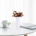 thumbnail image 1 of OULII Tall Floral Bucket Tin Flower Display Buckets White Flower Garden 1Pcs, 1 of 8