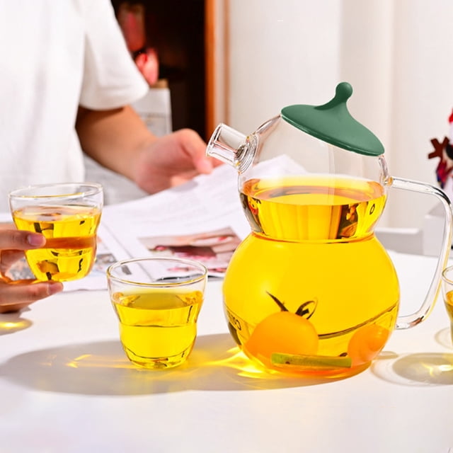 TIMIFIS Plastic Indoor Humidifier High Borosilicate Cold Kettle Snowman Kettle Heatable Glass Kettle Wholesale Large Capacity with Handle Cup Tea Kettle Humidifiers for Bedroom