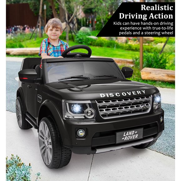 EDTara 12V Licensed Land Rover Ride-On Car for Kids Ages 5-8, Battery-Powered Off-Road Toy Vehicle with Parent Remote, 3 Speeds, LED Headlights and Spring Suspension