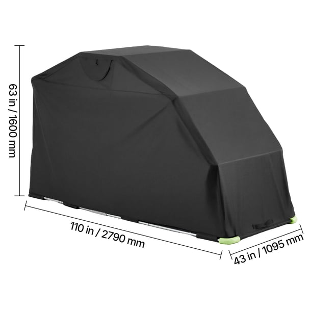 VEVOR Motorcycle Storage Shelter with Security Lock, 600D Oxford