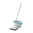 thumbnail image 2 of Lipstore Mop and Bucket Set Flat Head Dust Mops Stainless Degree Rotating Microfiber Mops with 1 Mop Pads, 2 of 8