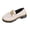 White, variant on Birdeem Women's Casual Loafers, Frosted Round Head, Thick Heel, Thick Bottom, Mid Heel Shoes, Shoes for Women, Heels for Women