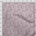 thumbnail image 4 of oneOone Polyester Spandex Pink Fabric Text Sewing Material Print Fabric By The Yard 56 Inch Wide, 4 of 5