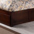 thumbnail image 4 of AFI Concord Urban Queen Storage Wood Platform Bed with Footboard & 2 Drawers in Walnut, 4 of 7