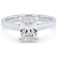 thumbnail image 1 of 0.50 Carat Excellent Radiant Cut Natural Diamond Solitaire Beautiful Ring for Girls Solid 18K White Gold Size 11.5, 1 of 6