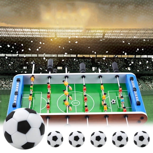 Couleur 6 Pcs 32Mm Balles de Table de Baby-Foot de Remplacement dans des Couleurs Standard, Mini Ballons de Soccer pour Accessoire de Jeu