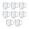 thumbnail image 3 of ZWILLING Sorrento Plus 8 Piece Double Espresso Mug Set - Value Pack, Transparent, 3 of 4