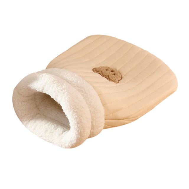 Maoww PP Cotton Filling Cat Bed Provide Comfort And Support For Furry Friends With Better Air Circulation Light brown S