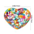 thumbnail image 3 of CQCYD Heart Shaped Resin Bowl, Transparent Jewelry Dish, Decorative Organizer For Rings Earrings, Beautiful Patterned Craft Display, Valentine's Day Gift, 3 of 9