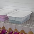 thumbnail image 3 of Sterilite 11.4 L Storage Box, Clear Plastic Storage Bin with Snap-on Lid, White, 3 of 6