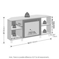 thumbnail image 4 of Pemberly Row No Heat Decorative Electric Fireplace Corner TV Stand Americano, 4 of 6