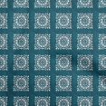 thumbnail image 1 of oneOone Viscose Chiffon Teal Green Fabric Block Craft Projects Decor Fabric Printed By The Yard 42 Inch Wide, 1 of 1