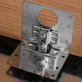 thumbnail image 2 of 2/10Sets Hinge Repair Plate Kitchen Cabinet Door Hinges Mounting Plate with Screw Flat Fixing Brackets Furniture Hardware Tools, 2 of 4