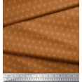 thumbnail image 2 of Soimoi Poly Georgette Fabric Dot & Fleur De Lis Damask Decor Fabric Printed Yard 52 Inch Wide, 2 of 3
