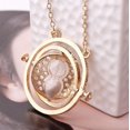 thumbnail image 1 of harry Potter Time Turner Necklace Hermione's White Sand Gold Plated, 1 of 2