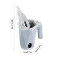 thumbnail image 3 of XYAIYT Litter with Instant Filtration Ergonomic Handle,Superior ABS Material,Easy for Owners,Gray, 3 of 7