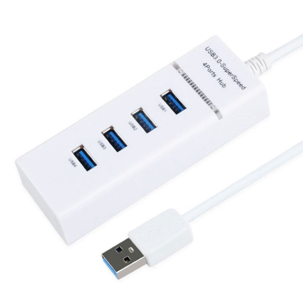 AMERTEER USB Data Hub USB 3.0 HUB 5 Gbps Fast Charging USB Splitter with 4 USB Ports (1 USB 3.0 & 3 USB 2.0) Compact Multi-Port Adapter Docking Station for PC Laptops XPS Flash Drive