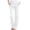 White, variant on yardsong High Waisted Pull On Straight Leg Jeans for Women - Elastic Stretch Casual Denim Pants with Pockets White,XL