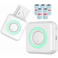 thumbnail image 1 of 2023 InstaProud Portable Sticker Printer, Bluetooth Thermal Printer, Blue with 5 Sticker Rolls, 1 of 7