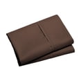 thumbnail image 1 of Taies d'Oreiller, Lot de 2, Motif Enveloppe, Housses d'Oreiller en Microfibre Douce Brossée 20X30 Pouces, Matériau Polyester Café, Résistantes au Rétrécissement, Déco de Lit, Café, 1 of 6