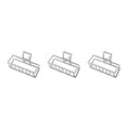 thumbnail image 2 of maskred Fashion Claw Clips Large Simple Style Handy Simple Style Sturdy Exquisite Accessories Barrettes for Women White/Rectangle 3Set, 2 of 6