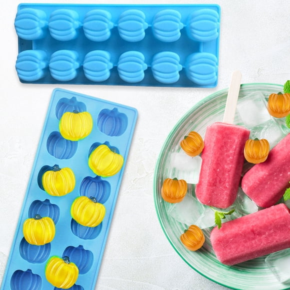 Silicone Pumpkin Candy Candy Chocolate Ice Tube Baking Pans for Pound Cake Pan Candy compatible with Machine Chocolate Tube Cake Pan Candy Melts Silicone Chocolate Melting Pot Small round Baking Pan