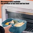 thumbnail image 4 of Dvkptbk 3 Compartments In One Large Lunch Box Leakproof Lunch Box Suitable for Dining Out Work Plastic Microwave Lunch Box Sealed Adult,Gift for Backs To School Season, 4 of 8