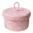thumbnail image 1 of Panier de Rangement Tissé à la Main Pratique Petit Format Collations Débris Panier de Bureau avec Couvercle pour Collations, 1 of 10