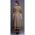 thumbnail image 4 of Bimba Kurtis Indiennes à Blocs Imprimés Bruns pour Femmes, Kurti Anarkali Ligne A Imprimée, Robe Ethnique Décontractée - X-Grand, 4 of 5
