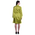 thumbnail image 4 of Moomaya Printed Womens Kimono Sleeve Robes Satin Silk Getting Ready Bridal Robe Coverup, 4 of 7