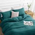 thumbnail image 3 of Duvet Cover Queen -Piece Prewashed Ultra Soft Queen Bedding Set - Features Zipper Closure and Corner Ties Includes Duvet Cover x Pillowcases No Comforter, 3 of 7