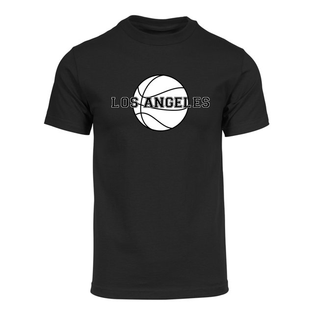 Gravity Threads Mens Los Angeles Basketball Short-Sleeve T-Shirt - Black - S