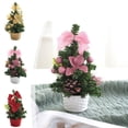 thumbnail image 1 of Pvc Christmas Tree Mini Christmas Tree Desktop Ornament PVC 20x10cm Multicolor Holiday Decoration for Home,Gold 1Pcs JASKFLY, 1 of 9