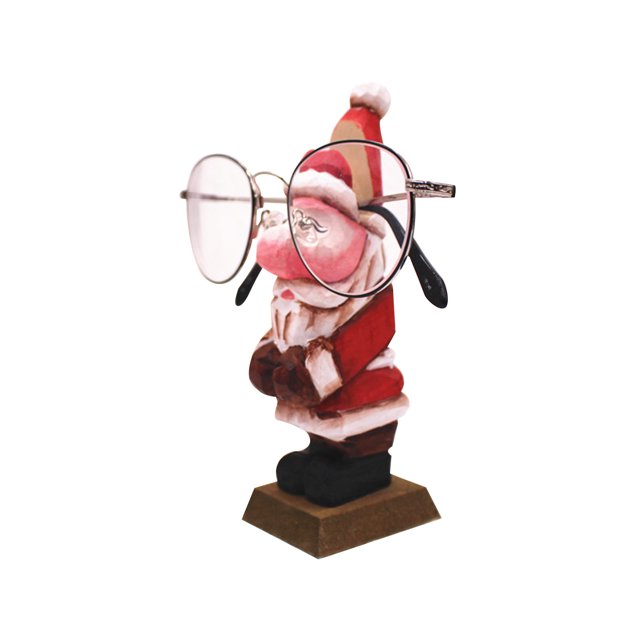 Animal-Shaped Wooden Eyeglass Display Holder, Hand-Carved Organizer for Desk, Shelf, Accessory Storage