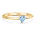thumbnail image 1 of Heart Birthstone Ring - Blue Topaz (December), 1 of 6