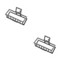 thumbnail image 4 of maskred Fashion Claw Clips Large Simple Style Handy Simple Style Sturdy Exquisite Accessories Barrettes for Women Dark Blak/Rectangle 2Set, 4 of 6