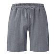 thumbnail image 3 of Pantalons à Rayures Verticales pour Hommes de Style Décontracté d'Été, 3 of 5